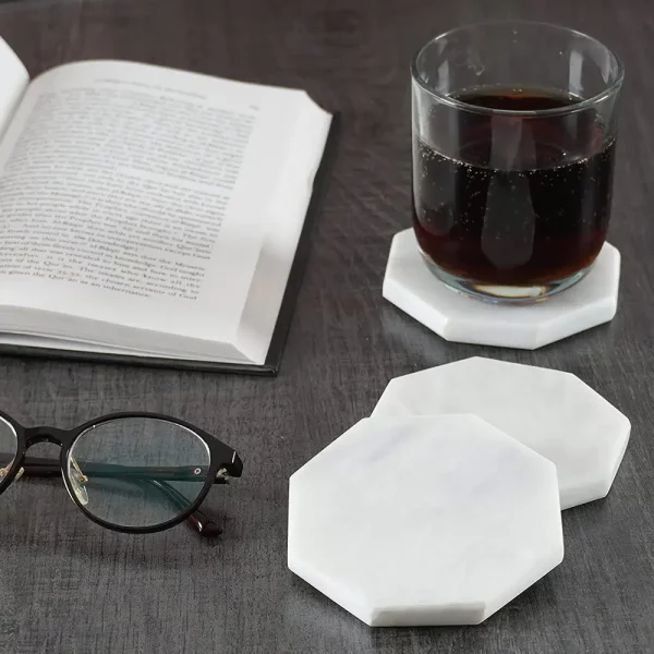 Handmade Marble Coaster Plates