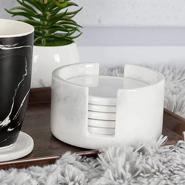Handmade Marble Coaster Set