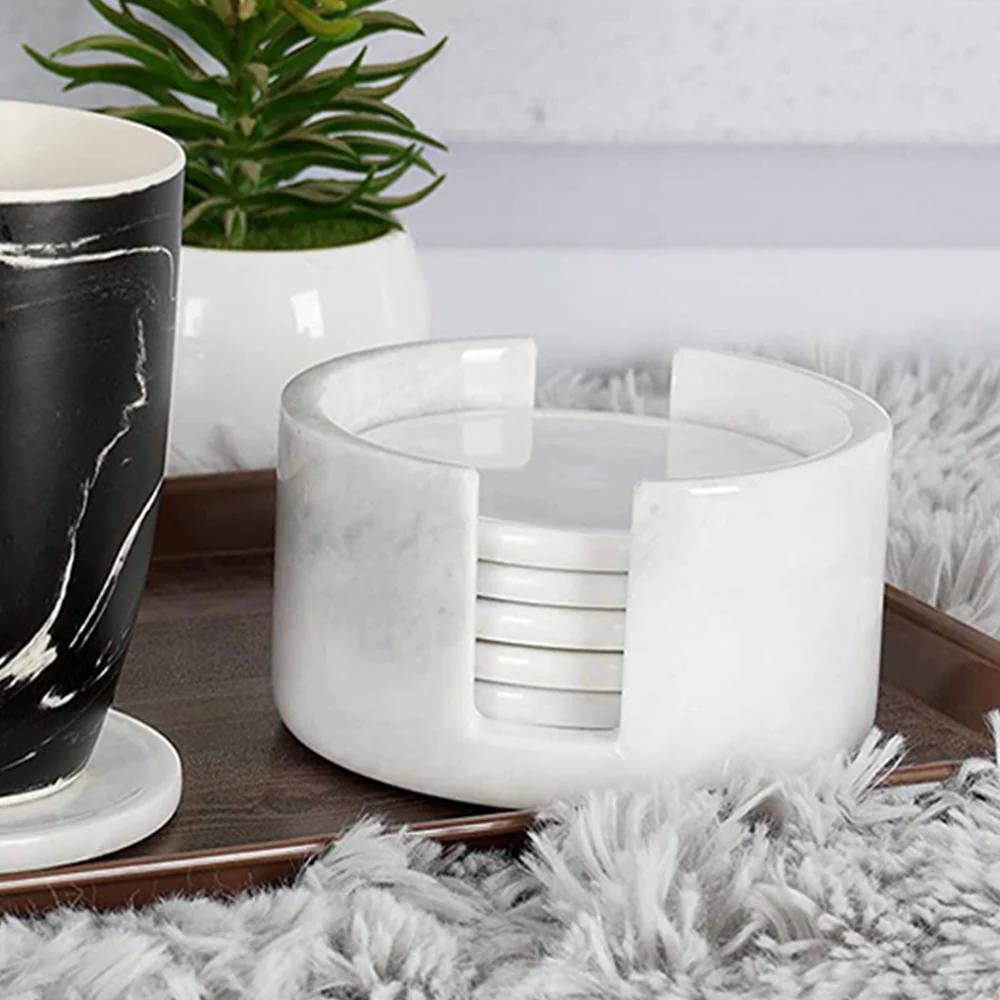Handmade Marble Coaster Set