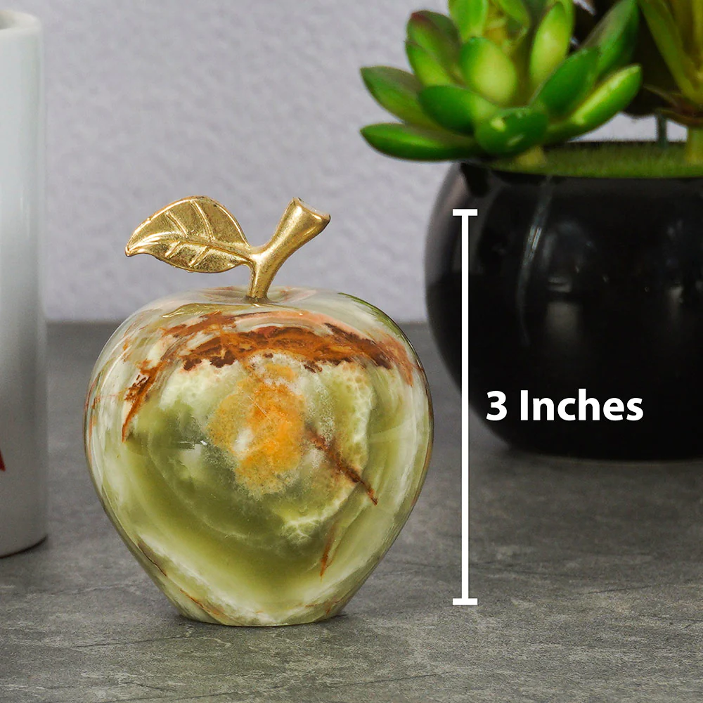 green paperweights apple handmade marble officedecor paperhandling showpiece size 3inches