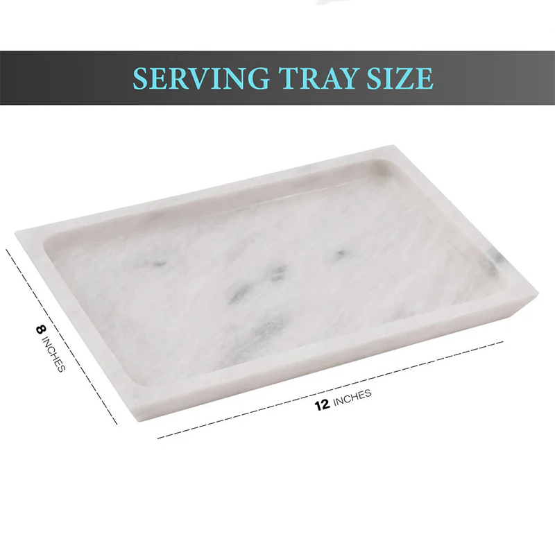 Handmade Marble Rectangular Tray