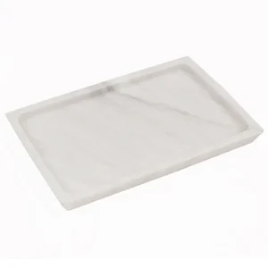 Fancy Natural Marble Handmade Rectangular Tray – Serving Tray