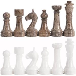 White and Oceanic Premium Quality Chess Figures