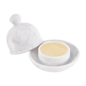 Marble Butter Dish with Lid