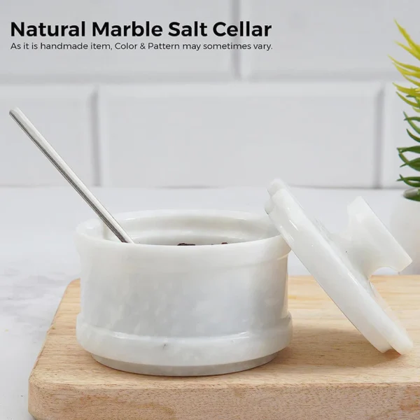 Handmade Salt Cellar with Spoon